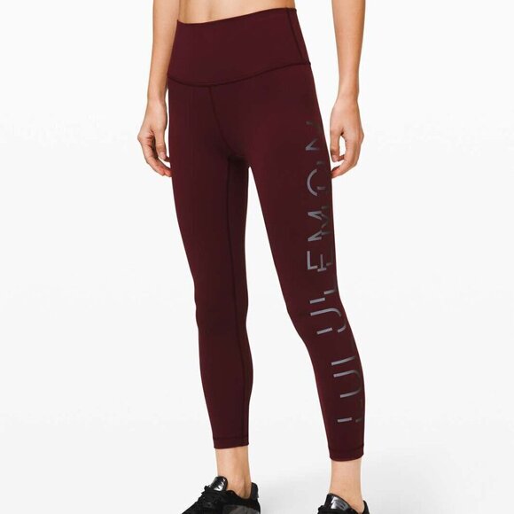 lululemon athletica Pants - Lululemon Wunder Under High-Rise Tight 25" *Lunar New Year - 2 Garnet RARE